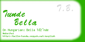 tunde bella business card